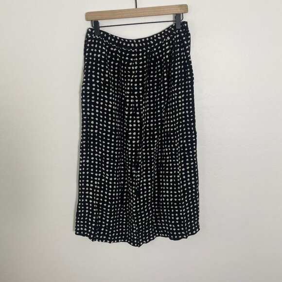 Polka Vintage Straight Midi Classy Work Business Chic Girly Dot Artsy Hip Skirt - Picture 4 of 7
